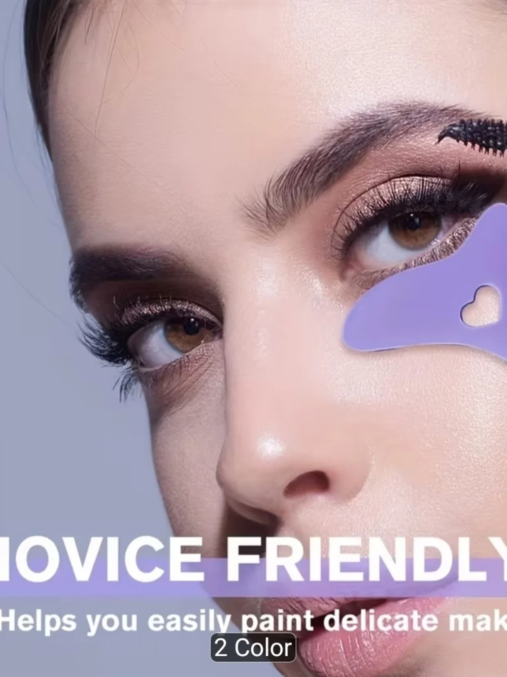 3 Pcs Makeup Tools Set - Lavender